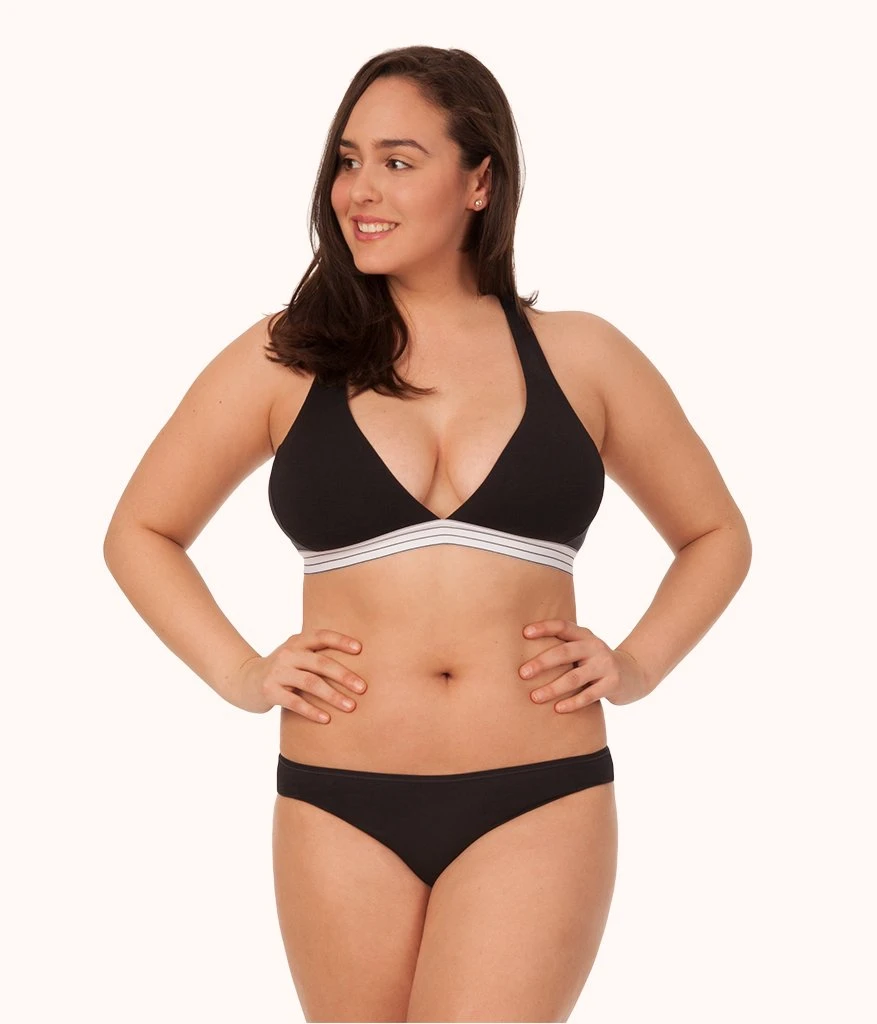 The Cross Back Bralette Bundle: Jet Black/Heather Gray - Image 4