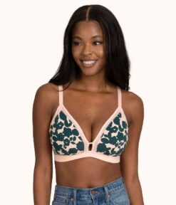 The Busty Bralette - Print: Retro Blooms