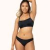 The Eco Straight Up Bralette: Jet Black