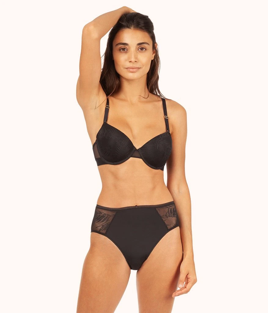 The Smooth Lace T-Shirt Bra: Jet Black 1 The Smooth Lace T-Shirt Bra: Jet Black