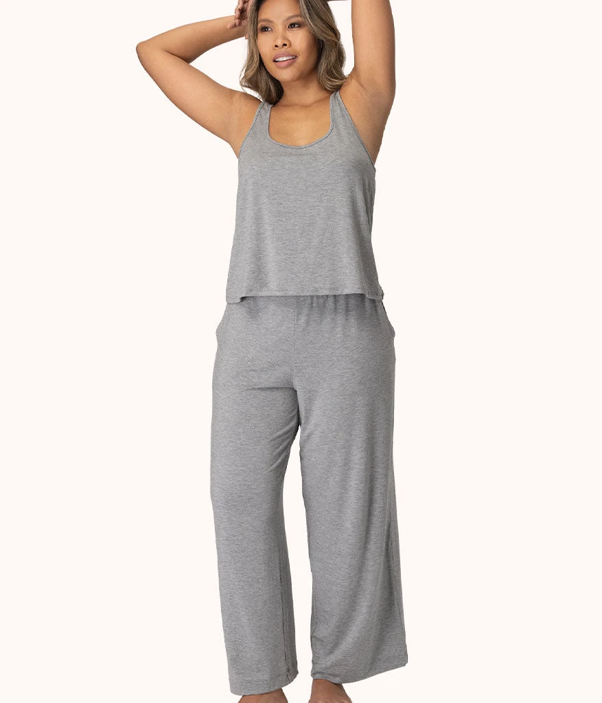 The All-Day Wide Leg Pant: Heather Grey 2 The All-Day Wide Leg Pant: Heather Grey - Image 2