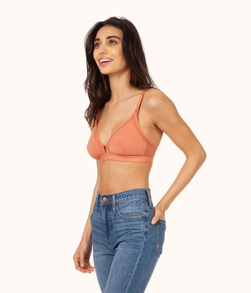 The Nursing Bralette Trio: Terracotta/Jet Black/Toasted Almond 2 The Nursing Bralette Trio: Terracotta/Jet Black/Toasted Almond - Image 2
