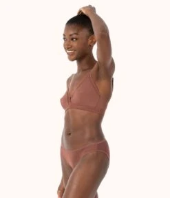 Cheap Lingerie Store -Cheap Lingerie Store 2 on model front1 mesh trim bralette umber 7072ec2d 2127 4f9a 893e 366360ffacf6