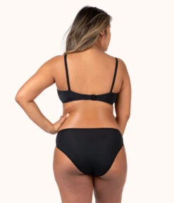 The All-Day Nursing Bralette: Jet Black -Cheap Lingerie Store 3 on model back all day maternity bralette jet black