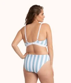 The Busty Bralette - Print: Cabana Stripe -Cheap Lingerie Store 3 on model back busty bralette cabana stripe 3ae256a4 c98e 4d3c 9e7f 521eb8be78dc