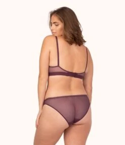 The Busty Nursing Bralette: Plum -Cheap Lingerie Store 3 on model back busty maternity bralette plum 40633901 222c 42e0 bb07 d17e45087ca8