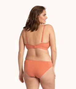 The Palm Lace Bikini: Terracotta -Cheap Lingerie Store 3 on model back palm lace bikini terracotta 1ab2de4b 6fed 415e bbd0 aa4aa334388b