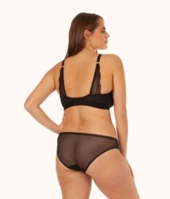 The Mesh Back Bikini Bundle - Print: Toasted Almond/Jet Black/Painted Polka -Cheap Lingerie Store 4 on model front mesh back bikini bundle painted polka ce9b7a39 5573 40f8 a61e 8f5d415dbb58