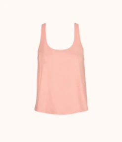 The All-Day Scoop Tank: Shell Pink -Cheap Lingerie Store 4 product flat front all day scoop tank shell pink