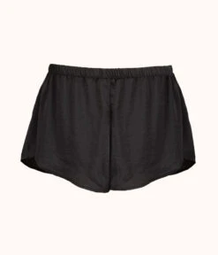 The Boxer Lounge Short: Jet Black -Cheap Lingerie Store 4 product flat front boxer lounge short jet black 5885db48 d0e5 46f1 bc93 0fb9d1713ccc