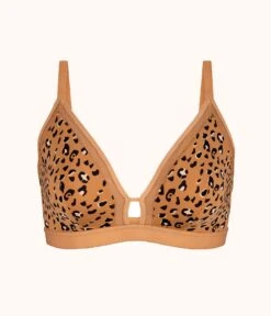 The Busty Bralette - Print: Latte Leopard -Cheap Lingerie Store 4 product flat front busty bralette latte leopard cf9e9937 dc0f 4e6c bfcc 9b0984fee8d5