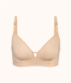 The Low Back Bralette: Toasted Almond -Cheap Lingerie Store 4 product flat front low back bralette toasted almond