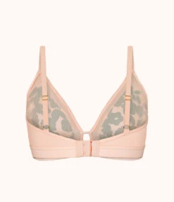 The Busty Bralette - Print: Retro Blooms -Cheap Lingerie Store 5 on model back busty bralette retro bloom