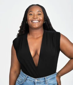 The Smooth Stickies & Body Tape Bundle: Umber -Cheap Lingerie Store 5 on model front4 the body tape umber