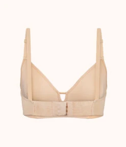 The Low Back Bralette: Toasted Almond -Cheap Lingerie Store 5 product flat back low back bralette toasted almond