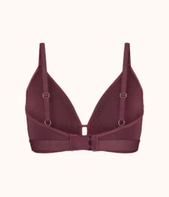 The Luxe Trim Busty Bralette: Plum -Cheap Lingerie Store 5 product flat back luxe trim busty bralette plum b5eda433 46ff 4780 81bb 807ed22efa5e