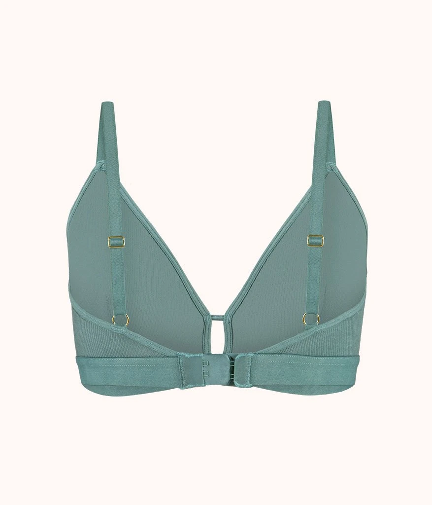 The Ribbed Busty Bralette: Harbor Green - Image 5