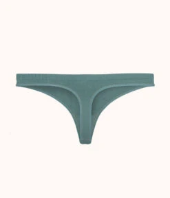 The Seamless Thong: Harbor Green -Cheap Lingerie Store 5 product flat back seamless thong harbor green 936f3b1e 1034 49fe be78 909cff78d843