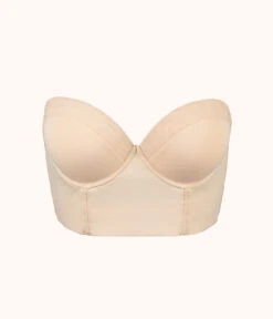 The Low Back Strapless: Toasted Almond -Cheap Lingerie Store 5 product flat front low back strapless toasted almond
