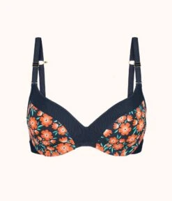 The No-Wire Push-Up - Print: Poppy Floral -Cheap Lingerie Store 5 product flat front no wire push up print poppy floral 1dac3be2 1831 47ca 9e4b 23f538d434db