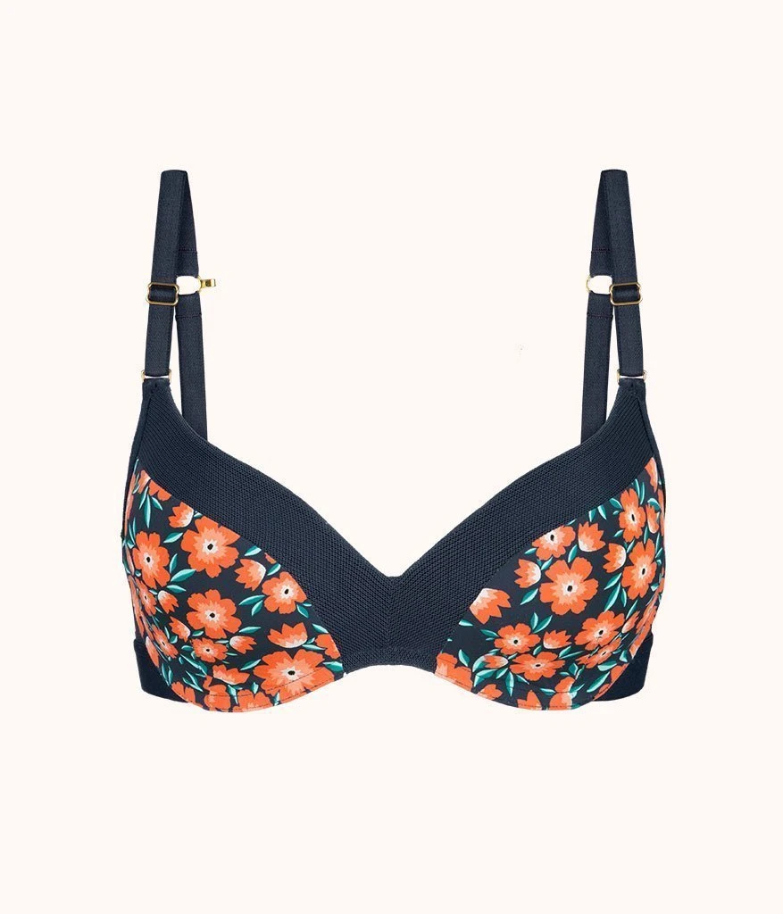 The No-Wire Push-Up - Print: Poppy Floral - Image 5