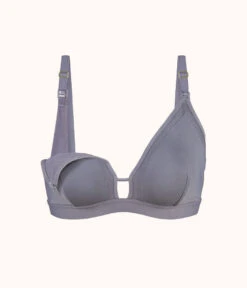 The Busty Nursing Bralette: Smoke -Cheap Lingerie Store 5 product flat front1 busty maternity bralette smoke 919ad609 3038 4ef1 9936 57795e232163
