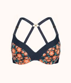 The No-Wire Push-Up - Print: Poppy Floral -Cheap Lingerie Store 6 product flat front1 no wire push up print poppy floral d6fd55c1 9148 4201 9a25 984c75c890c7