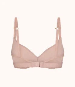 The Metallic Palm No-Wire Push-Up: Orchid/Metallic Palm Print -Cheap Lingerie Store 7 product flat back metallic palm nwpu orchid foil