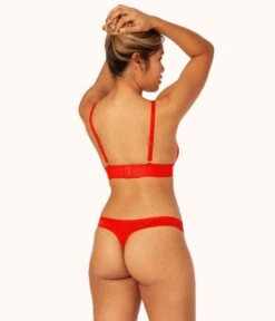The Palm Lace Thong: Tomato Red 7 The Palm Lace Thong: Tomato Red -Cheap Lingerie Store on model back palm lace thong tomato cc8c6773 1c6f 4084 8274 a43e89258e77