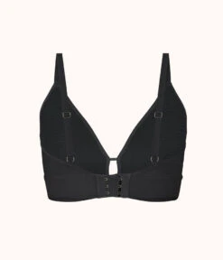 The Busty Stripe Mesh Bralette: Jet Black -Cheap Lingerie Store product flat back busty stripe mesh bralette jet black 74a89561 5ca9 4e04 8f60 918f5c6edc92