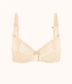 The Unlined Lace Bra: Toasted Almond -Cheap Lingerie Store product flat back palm lace unlined bra toasted almond a5513b65 09b4 4636 ab03 4f9c5ac47f90
