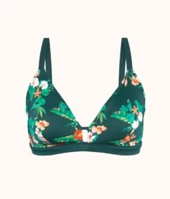 The Busty Bralette - Print: Garden Print -Cheap Lingerie Store product flat front busty swim bralette garden print dfa60731 3fab 49a7 9e15 2386bb40d04f