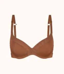 The No-Wire Push-Up: Rich Clay -Cheap Lingerie Store product flat front no wire push up rich clay 61d66d25 db1b 4b51 b860 2ae108ceb70a