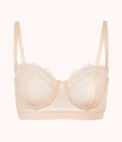The Lace Strapless: Toasted Almond -Cheap Lingerie Store product flat front1 strapless palm lace toasted almond 0edd950e 2977 4f72 b62e 19824db9819f